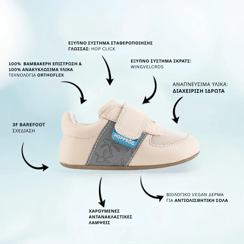 Παιδικά Παπούτσια First Prime - Μπεζ (Μεγέθη 17-23) - Image 2