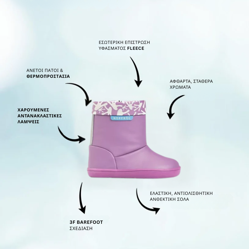 Παιδικές Αδιάβροχες Μπότες Coolboots - Μωβ (Μεγέθη 24-32) - Image 2