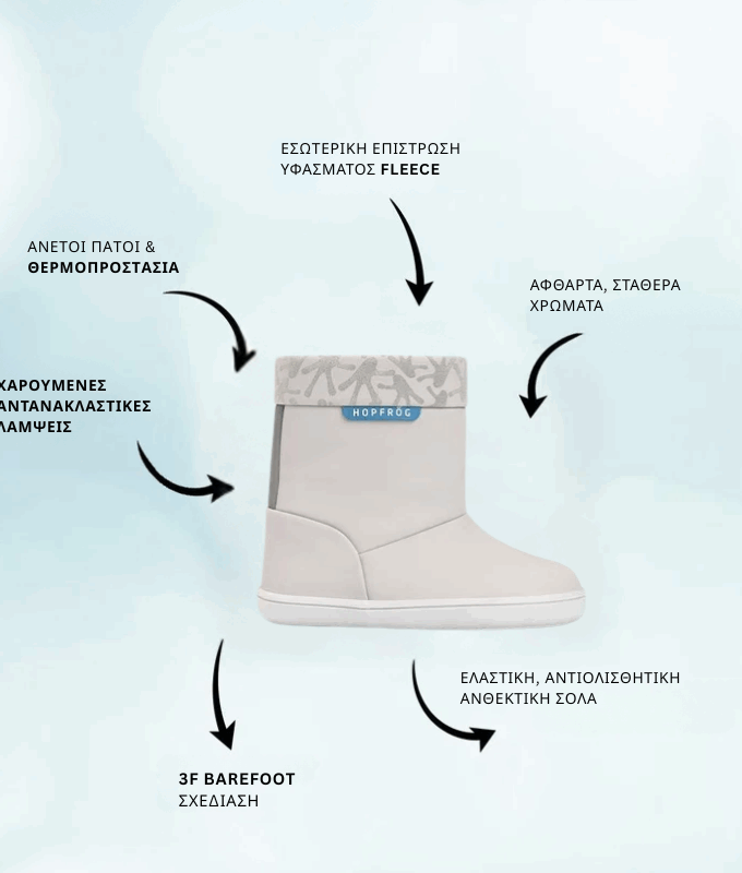 Παιδικές Αδιάβροχες Μπότες Coolboots - Γκρι (Μεγέθη 24-32)