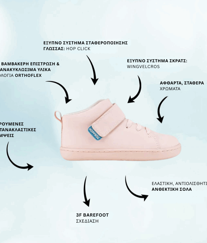 Παιδικά Παπούτσια Hightop - Ροζ (Μεγέθη 24-32)