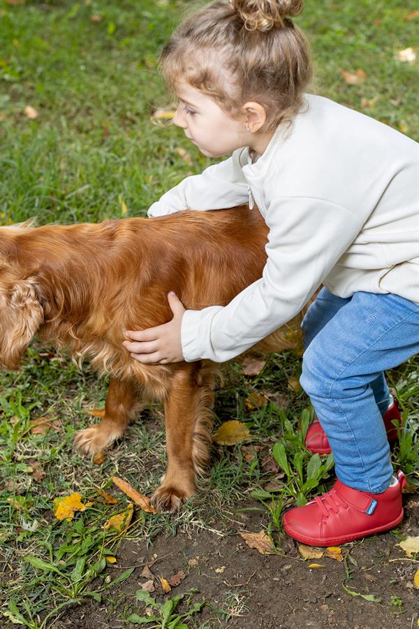Παιδικά Πούτσια Hightop - Κόκκινα (Μεγέθη 24-32)