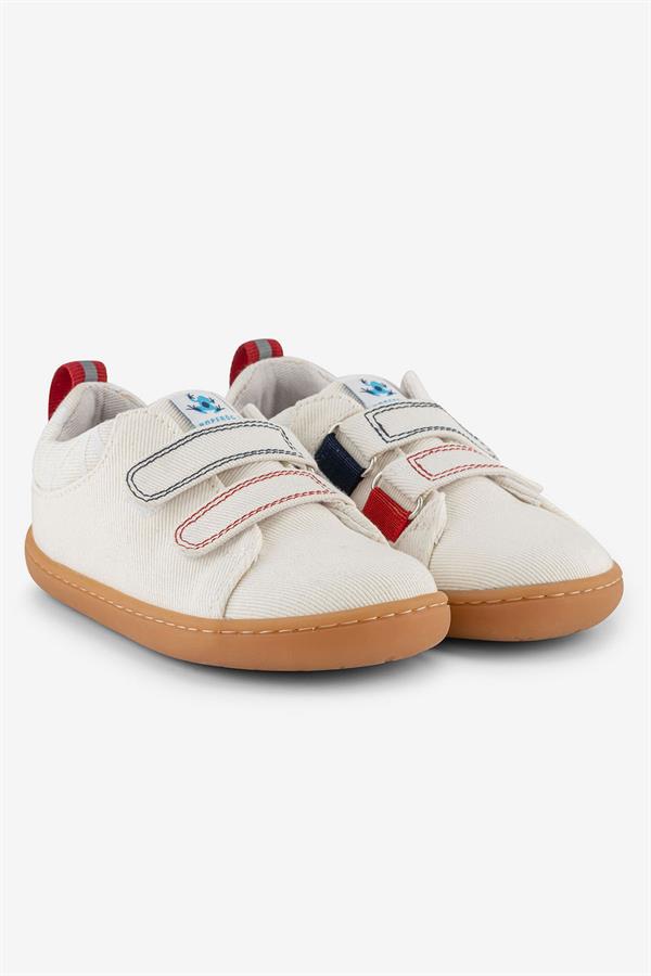 Παιδικά Παπούτσια Recycled Canvas με σκρατς - Εκρού (Μεγέθη 24-32)
