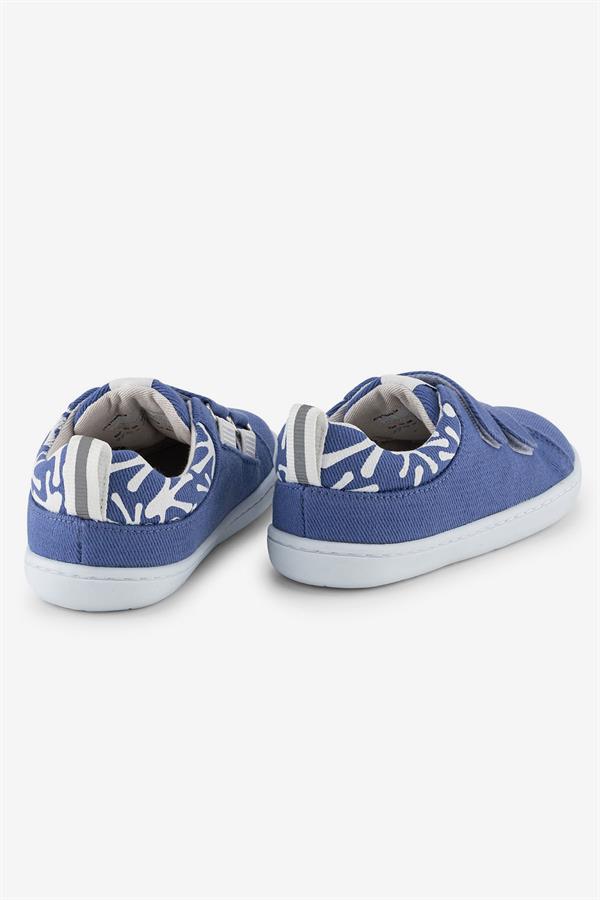 Παιδικά Παπούτσια Recycled Canvas με σκρατς - Μπλε ραφ (Μεγέθη 24-32)