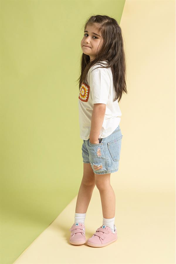 Παιδικά Παπούτσια Recycled Canvas με σκρατς - Ροζ (Μεγέθη 24-32)